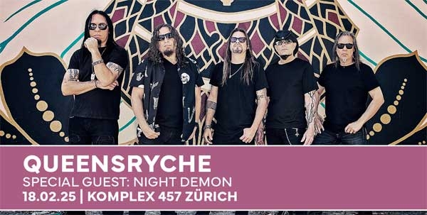 Macht mit, wenn es um 2x2 Eintritte für QUEENSRYCHE in Zürich geht!