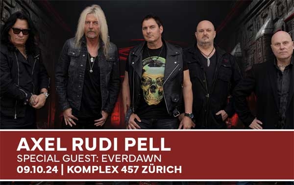 Hier gewinnt man 2x2 Eintritte für AXEL RUDI PELL in Zürich