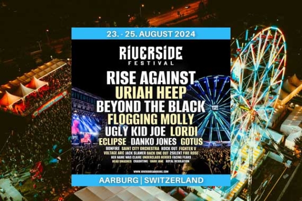 Riverside Festival 2024 in Aarburg: Lordi, Uriah Heep, Rise Against, Eclipse, Gotus, Ugly Kid Joe...